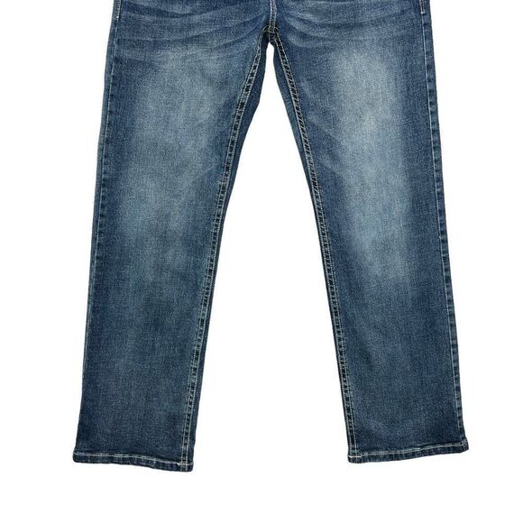 TK Axel Jeans Men's Size 34 Blue Slim Bootcut Denim Jeans - Picture 4 of 13